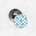 Pembuka Tutup Botol Magnet Tema Spring Flower Checkered Pattern Pembuka Tutup Botol Magnet Tema Spring Flower Checkered Pattern